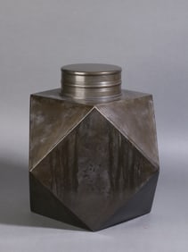 A Exquisite Tin Tea Jar