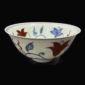A Exquisite Doucai Daylily Pattern Bowl