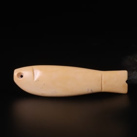 An Archaic Gaogu Jade Fish-Shaped Ornament