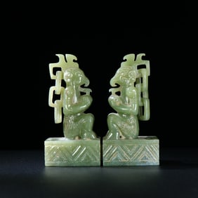 Hetian Jade Figure Shape Seal