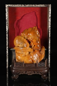 Shoushan Stone Tianhuang Stone Figure Ornament