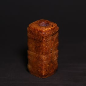 An Archaic Gaogu Jade Cong-shaped Tube