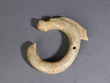 A Exquisite Hotan Jade Dragon Ornament