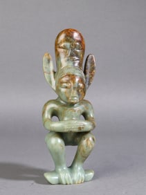 A Exquisite Hotan Jade Human Shaped Ornament