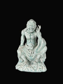 A Exquisite BDehua Kiln Statue of Arhat Ornament