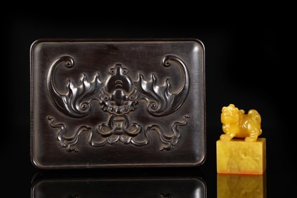 Shoushan Stone Tianhuang Stone Auspicious Beast-Shaped Seal