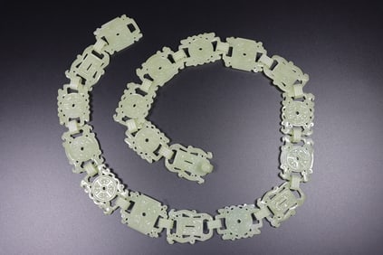 A Exquisite Hotan Jade Belt
