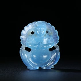 Sapphire Buddha Statue HandHeld Ornament