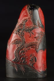 A Exquisite Tianhuang Stone Landscape and Figures Pattern Seal