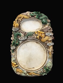 A Exquisite Dragon Pattern Inkstone