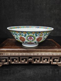 A Exquisite Doucai Lotus Pattern Bowl