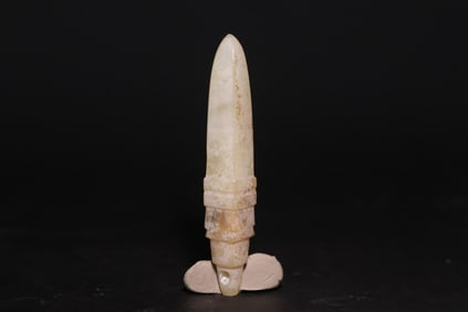 An Archaic Gaogu Jade Tapered Ornament