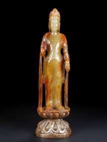 Hetian Jade Buddha Statue