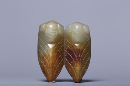 A Rare Gaogu Jade Cicada-shaped Handheld
