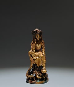 A Solemn Gilt Bronze Buddha Statue