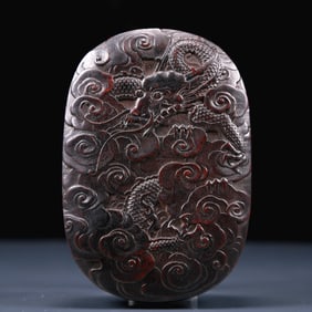 An Exquisite Zitanwood Dragon Pattern Box