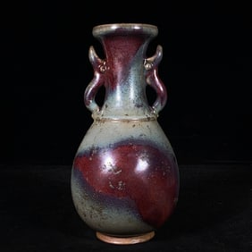 An Exquisite Jun yao Double-Ears Vase