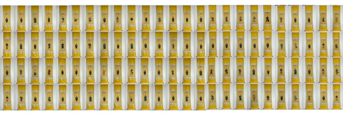 A Set of Chinese Vertical Scroll Ink Paintings of Figures on Silk