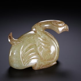 A Rare Gaogu Jade Bird