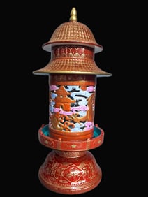 A Exquisite Iron-Red Dragon Pattern Censer