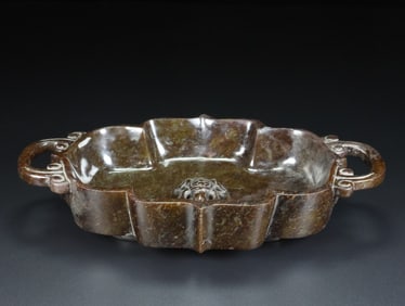 Hetian Jade Tortoise Pattern Brush Washer