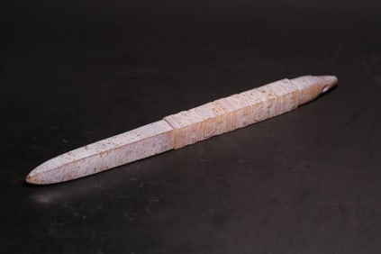 An Archaic Gaogu Jade Tapered Ornament