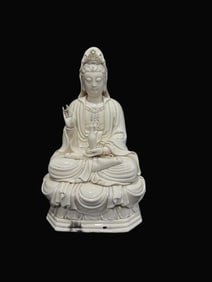 A Exquisite BDehua Kiln Statue of Avalokitesvara Ornament