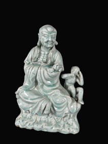 A Exquisite BDehua Kiln Statue of Arhat Ornament