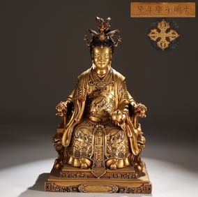 A Exquisite Gilt Bronze Buddha Statue