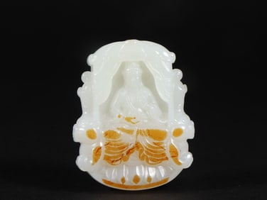 A Exquisite Hetian Jade Bodhisattva Jade Pendant