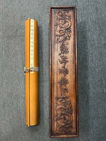 A Fabulous Chinese Ink Figure Painting on Silk