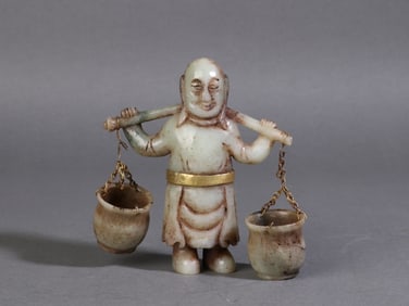 A Exquisite Hotan Jade Figures Ornament