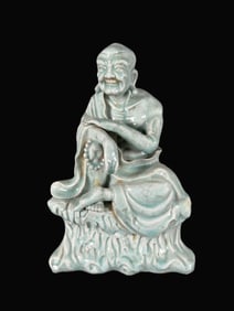 A Exquisite BDehua Kiln Statue of Arhat Ornament