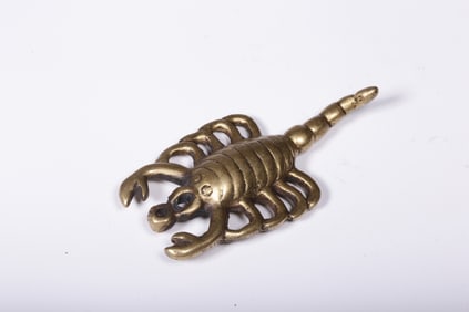 A Rare Brass Scorpion