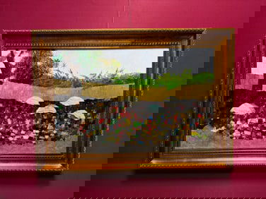 An Exquisite Chinese Oil Painting of Figure