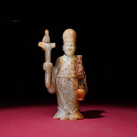 A Exquisite Hotan Jade Human Figure Ornament