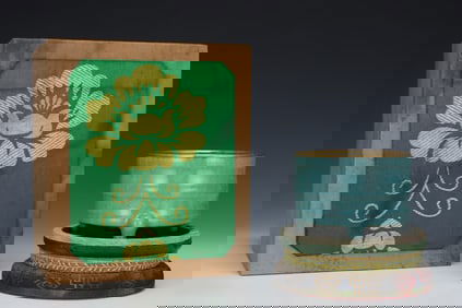 A Exquisite Ru yao ice Crackle Pattern Brush Washer, with poem