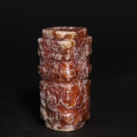 An Archaic Gaogu Jade Cong-shaped Tube