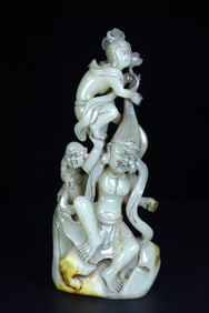 A Exquisite Hotan Jade Buddha Ornament