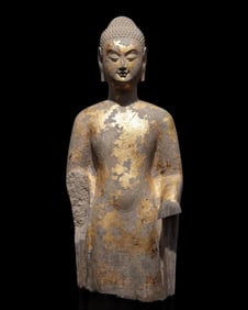 An Exquisite Limestone Buddha Statue