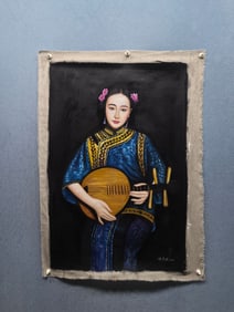 A Chinese Oil Figure Painting