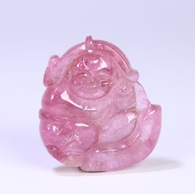 An Exquisite Tourmaline Figure Pattern Ornament