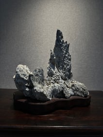 An Exquisite Baiying Stone Mountain-Shaped Ornament