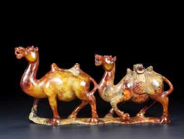 An Exquisite White Jade Camel Ornament