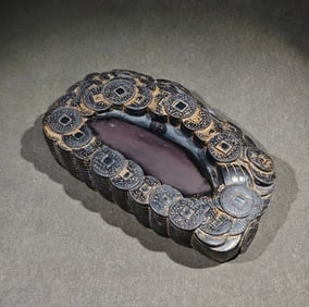 An Exquisite with poem Inkstone