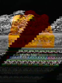 An Exquisite Shoushan Stone Dragon Pattern Seal Ornament