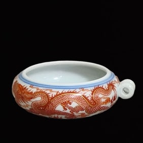 An Exquisite Famille-Rose and Iron-Red Dragon Pattern Jar