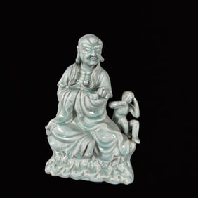 An Exquisite Blance-De-Chine Statue of Arhat