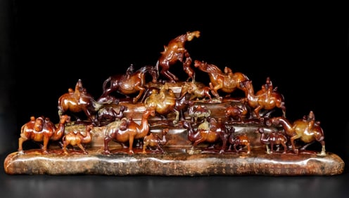 An Archaic Gaogu yu Horse Pattern Ornament