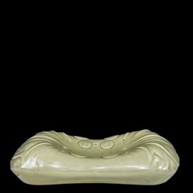 An Exquisite Yaozhou yao Flower Pattern Pillow